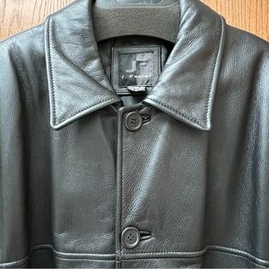 J. Ferrar - Extra Large Tall - Black Leather Jacket